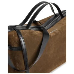Rejsetasker^Dsquared2 Suede Weekend Holdall Taske Brun