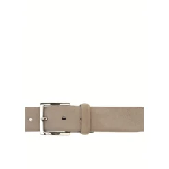 Bælter^Orciani Supersoft Suede Bælte Sølvspænde Grå