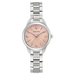 Ure<Bulova Sutton Lady Petite Pink