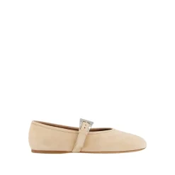 Ballerina Sko^Paris Texas Sveva Buckle Ballet Flat Beige
