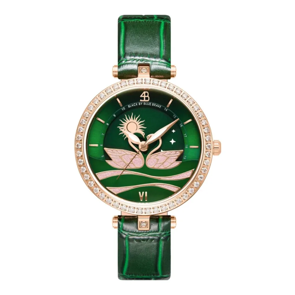 Ure<BLACK BY BLUE BRAVE SWAN LOVERS Watch Grøn