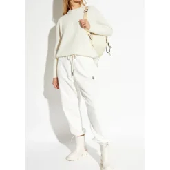 Sweatshirts<Moncler Sweater med broderet logo Beige