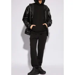 Bukser<Moncler Sweatpants med logo Sort