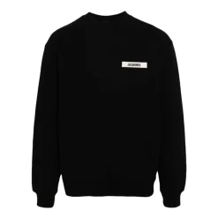 Trøjer|Sweatshirts<Jacquemus Sweatshirt Gros Grain Sort