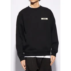 Trøjer|Sweatshirts<Jacquemus Sweatshirt Gros Grain Sort