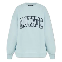 Sweatshirts<ROTATE Birger Christensen Sweatshirt med logo Blå