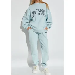 Sweatshirts<ROTATE Birger Christensen Sweatshirt med logo Blå