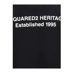 Sweatshirts<Dsquared2 Sweatshirt med logo og blød inderside Sort