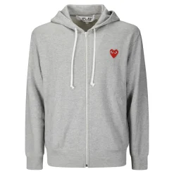 Trøjer^Comme des Garçons Play Sweatshirt med rødt emblem Grå