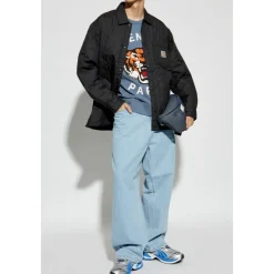 Sweatshirts^Kenzo Sweatshirt med Tigerhoved Blå
