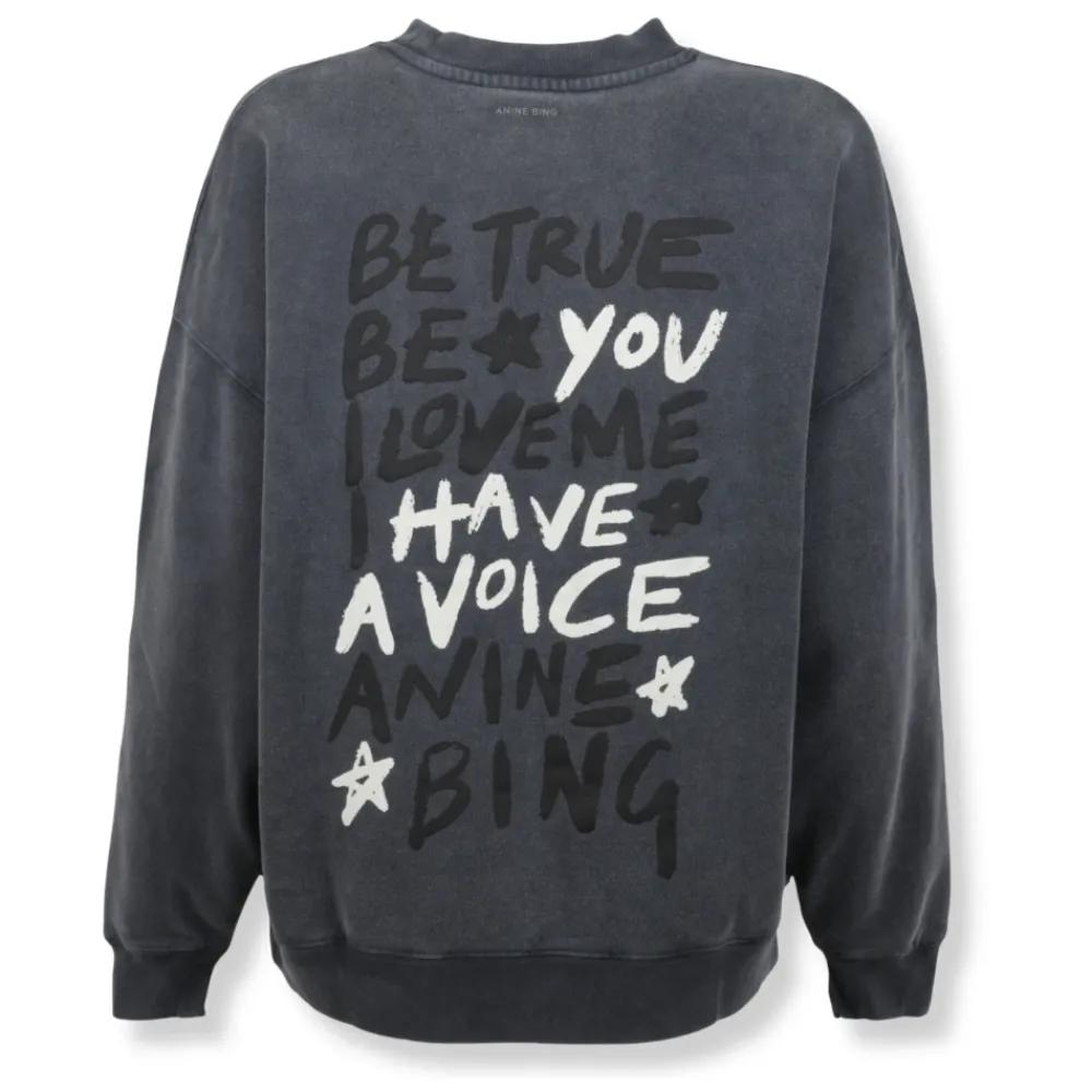 Striktrøjer & Sweatere|Sweatshirts<Anine Bing Sweatshirts Sort