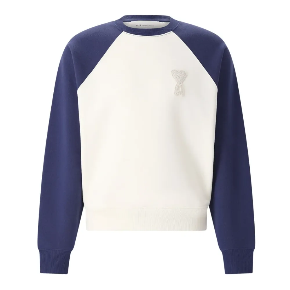 Sweatshirts^Ami Paris Sweatshirts Blå