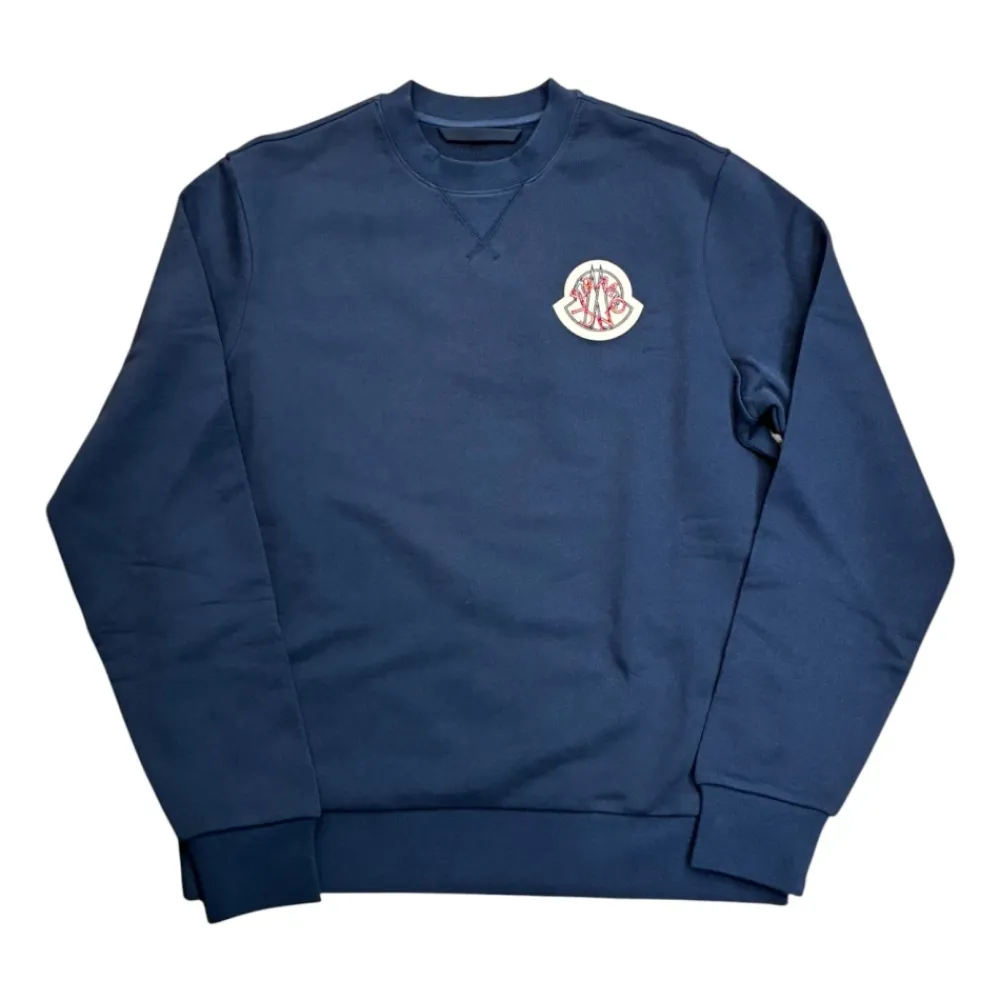 Trøjer|Sweatshirts<Moncler Sweatshirts & Hoodies Blå