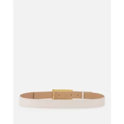 Bælter^Elisabetta Franchi Syntetisk læderbælte Beige