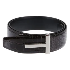 Bælter<Tom Ford T Buckle Reversible Belt Brun