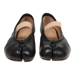 Ballerina Sko^Maison Margiela Tabi Elastic Band Ballerina Sort