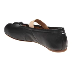 Ballerina Sko^Maison Margiela Tabi Elastic Band Ballerina Sort