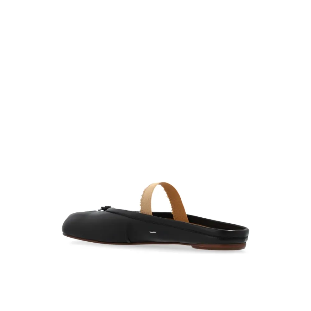 Loafers<Maison Margiela Tabi split-tå læder slides Sort