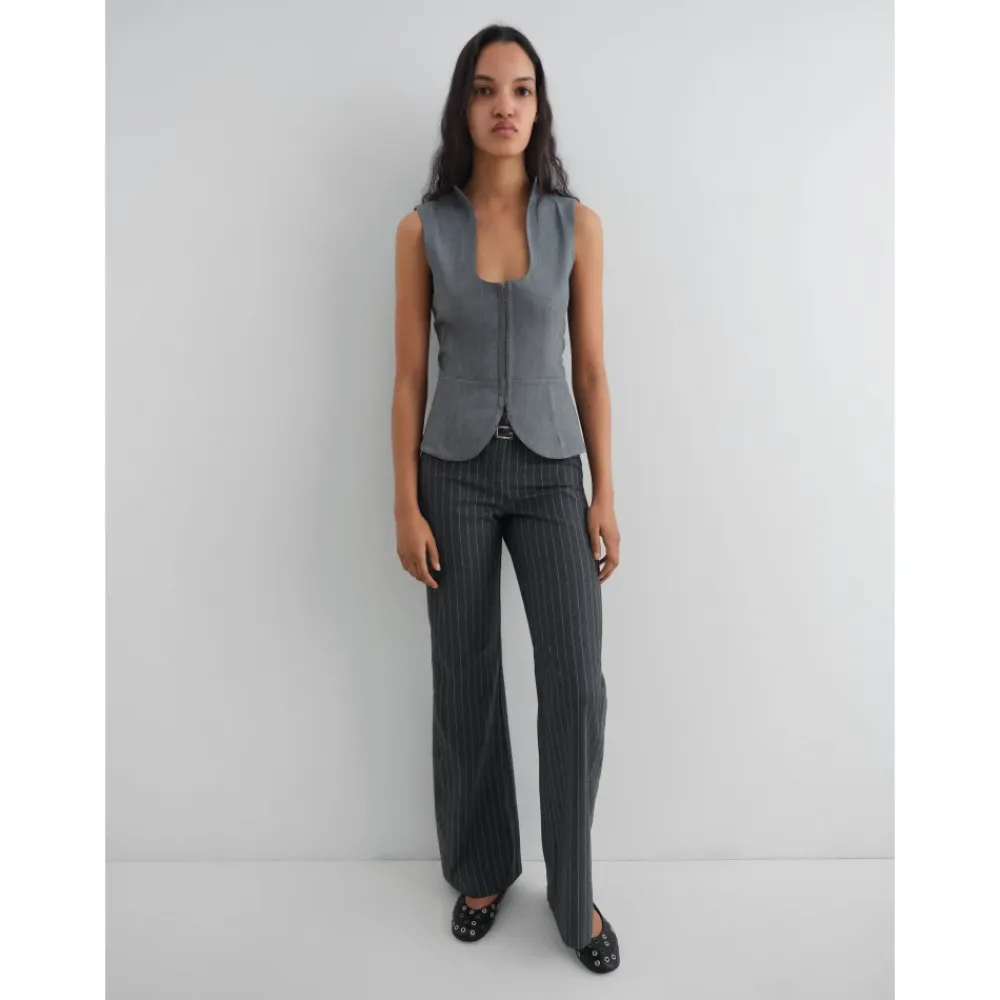 Bukser<Gimaguas Tailored Nicole Trousers Grå
