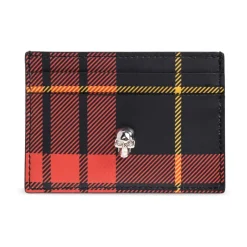 Punge & Kortholder^Alexander McQueen Tartan Card Holder Rød