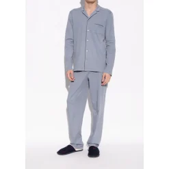 Hjemmesko<Emporio Armani Tartan motif flannel hjemmesko Blå
