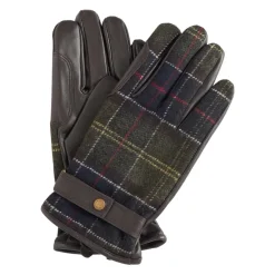 Handsker|Handsker<Barbour Tartan uldhandsker til mænd og kvinder Grøn