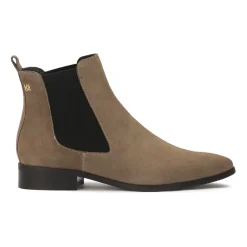 Chelsea Boots<Kazar Taupefarvede ruskindsslippers Beige
