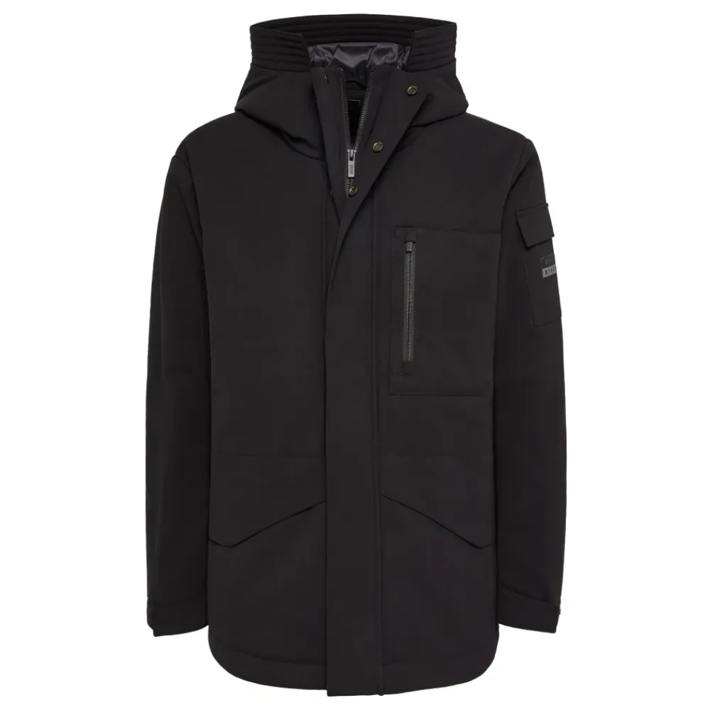 Frakker<Boggi Milano Technical Fabric B Tech Parka Sort