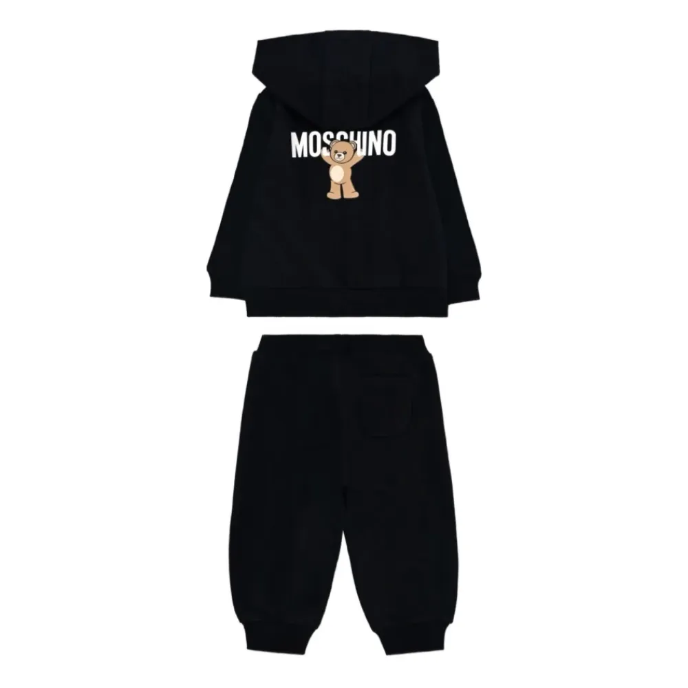 Bodystocking & Sæt^Moschino Teddy Bear Cotton Hoodie Sort
