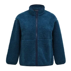 Fleece^Peak Performance Teddy Fleece Jakke med Lynlås Blå