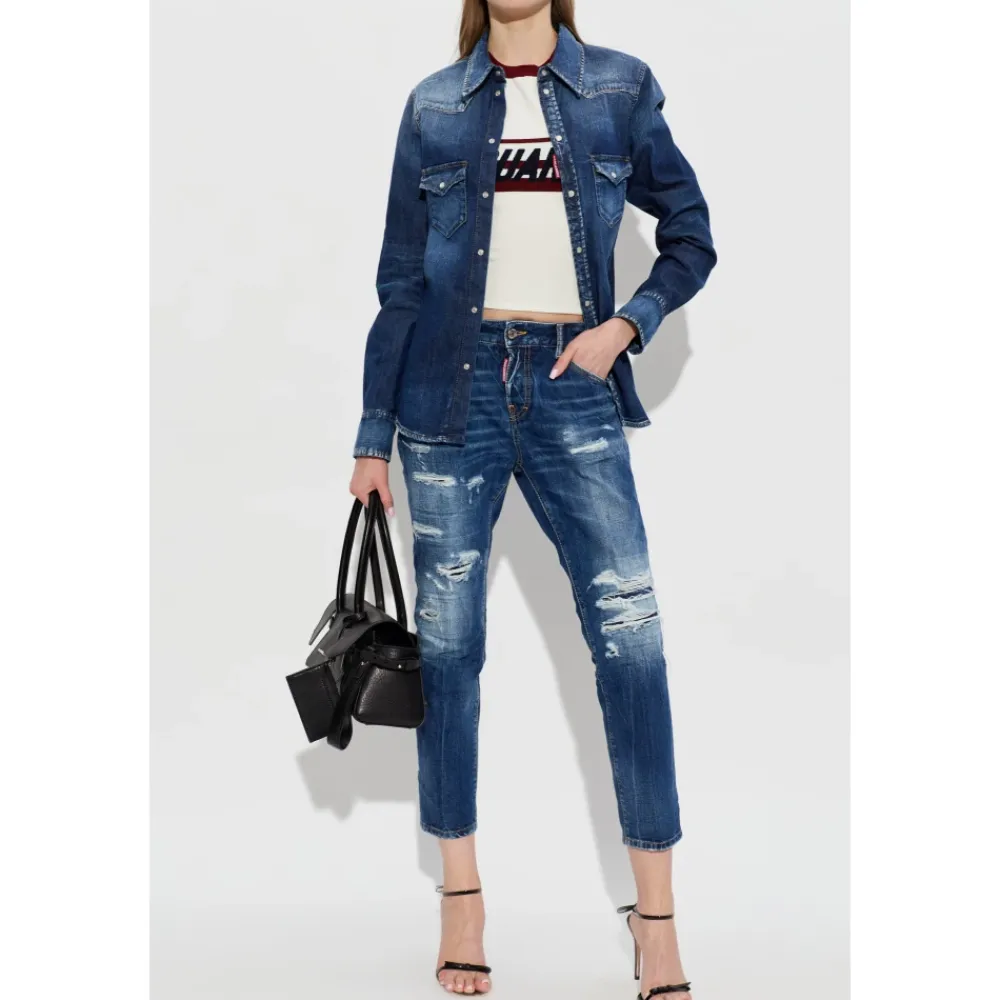 Jeans^Dsquared2 Teddy Jeans Blå