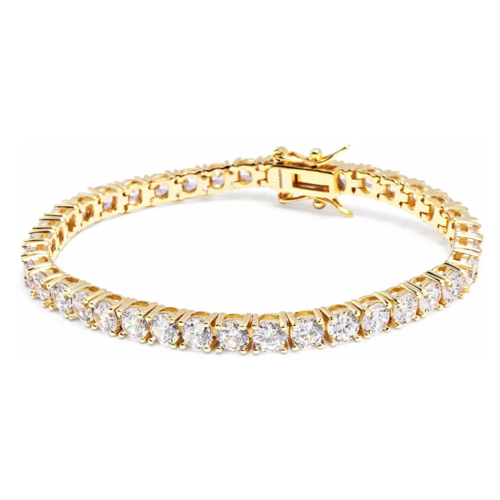 Smykker<Nialaya Tennis Bracelet in Gold Gul