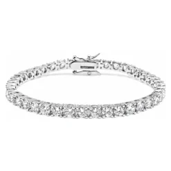 Smykker<Nialaya Tennis Bracelet with Silver Grå