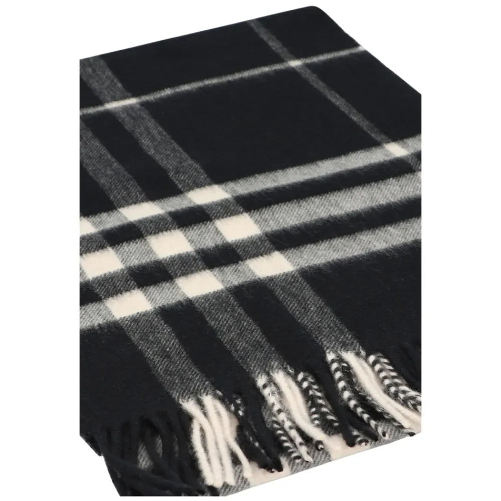Tørklæder^Burberry Ternet Cashmere Halstørklæde Sort
