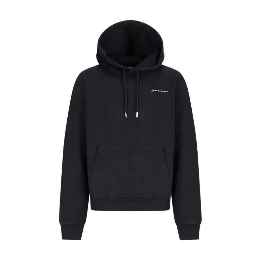 Trøjer<Jacquemus The Embroidered Sweatshirt Sort