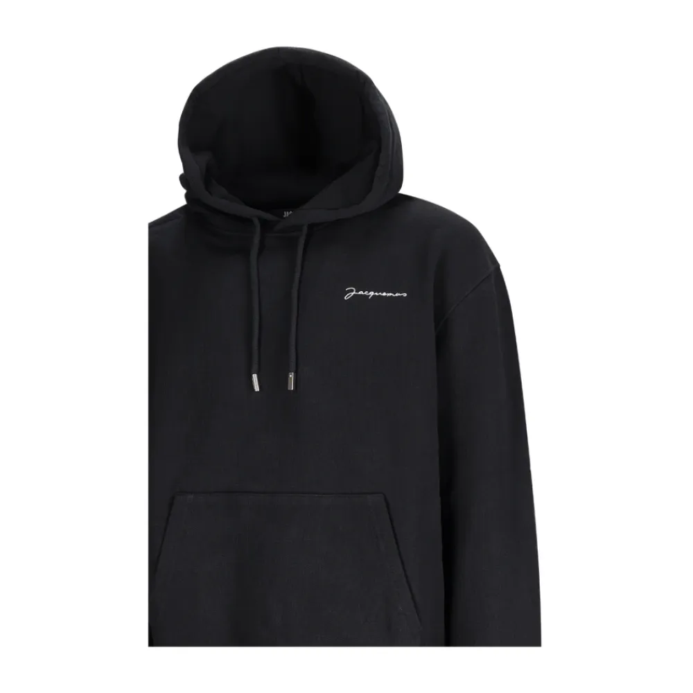 Trøjer<Jacquemus The Embroidered Sweatshirt Sort