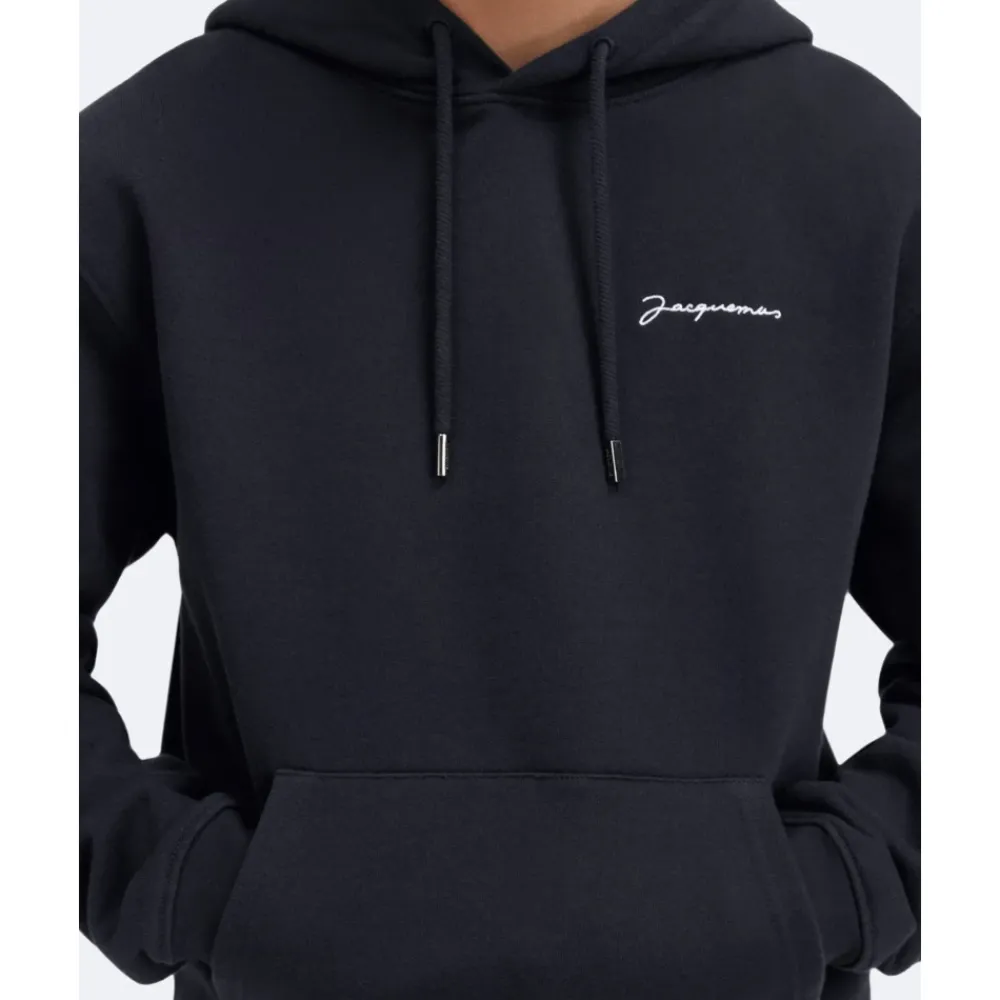 Trøjer<Jacquemus The Embroidered Sweatshirt Sort