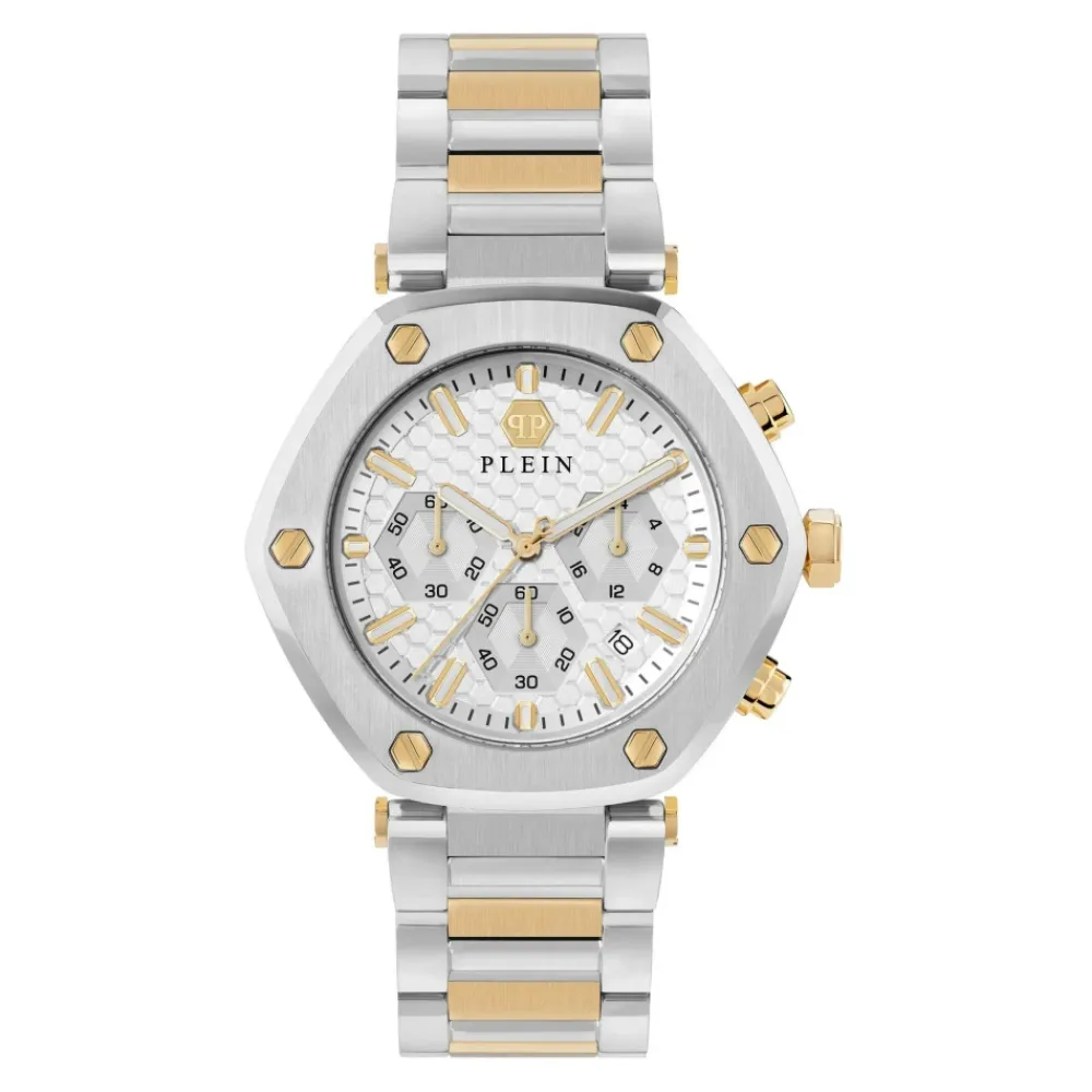 Ure<Philipp Plein The Hexagon Chrono Grå