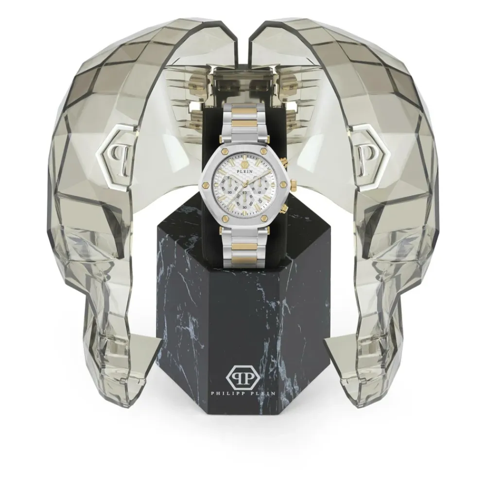Ure<Philipp Plein The Hexagon Chrono Grå