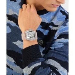 Ure^Philipp Plein The $keleton Crystal Hvid