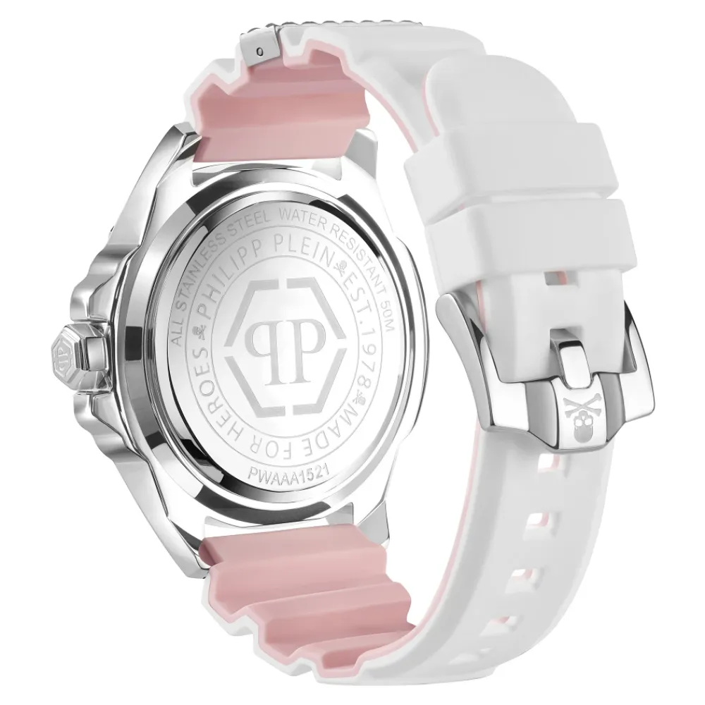 Ure<Philipp Plein The $kull Titan Crystal Hvid