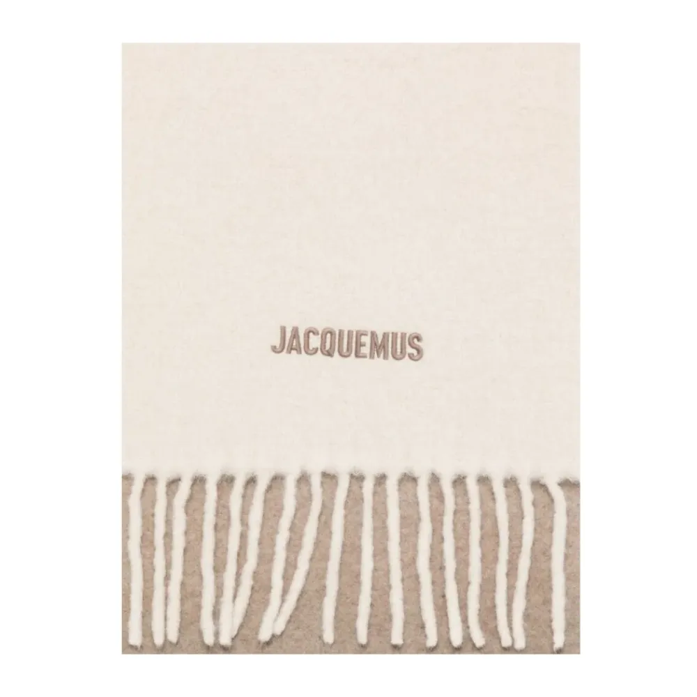Tørklæder<Jacquemus The Moisson Scarf Beige
