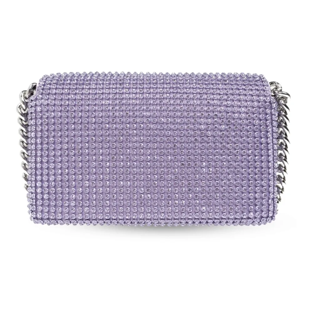 Bæltetasker<Marc Jacobs The Rhinestone J Marc Mini Skuldertaske Lilla