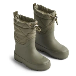 Gummistøvler<Wheat Thermo Snowboot Drizzle - Dry Leaves Grøn
