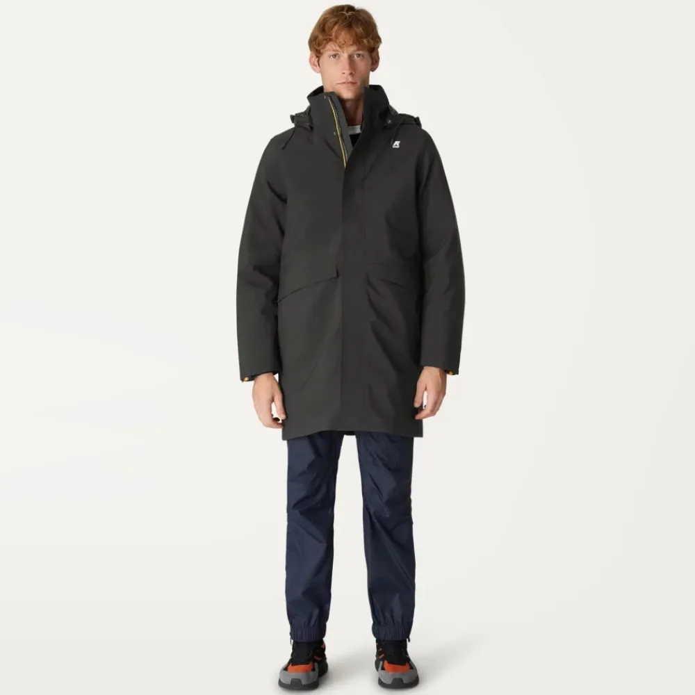 Skaljakker<K-Way Thomas Bonded Padded Parka Sort