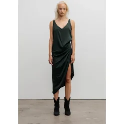 Nederdele<Ahlvar Gallery Tilda silkekjole dyb skov Grøn