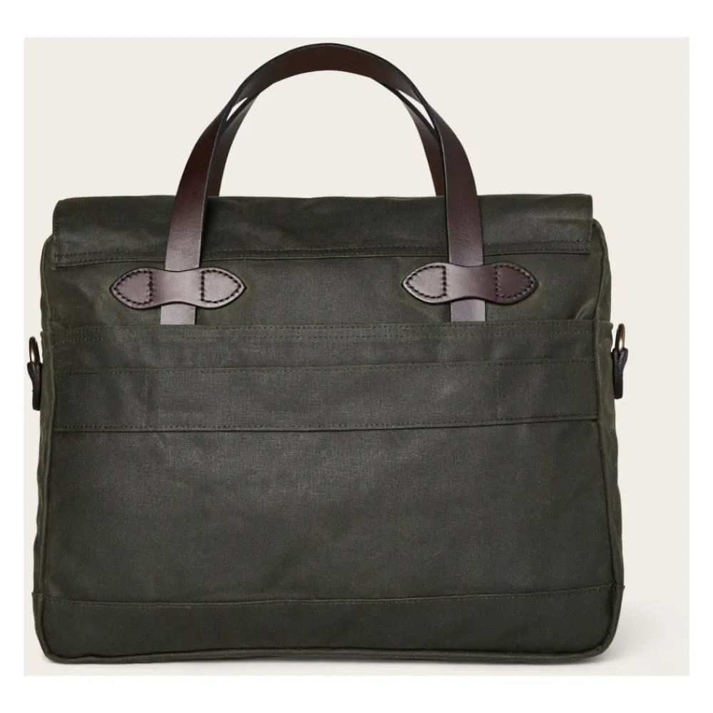 Laptop Tasker<Filson Tin Cloth Briefcase Grøn
