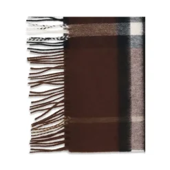 Tørklæder<Burberry Tjek Cashmere Tørklæde Brun