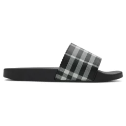 Sandaler<Burberry Tjek Print e Sandaler Produceret i Italien Sort