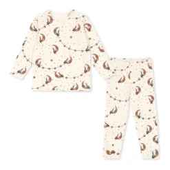 Nattøj<Konges Sløjd Todelt pyjamas med print Beige
